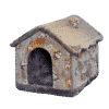 niche marron pour chien